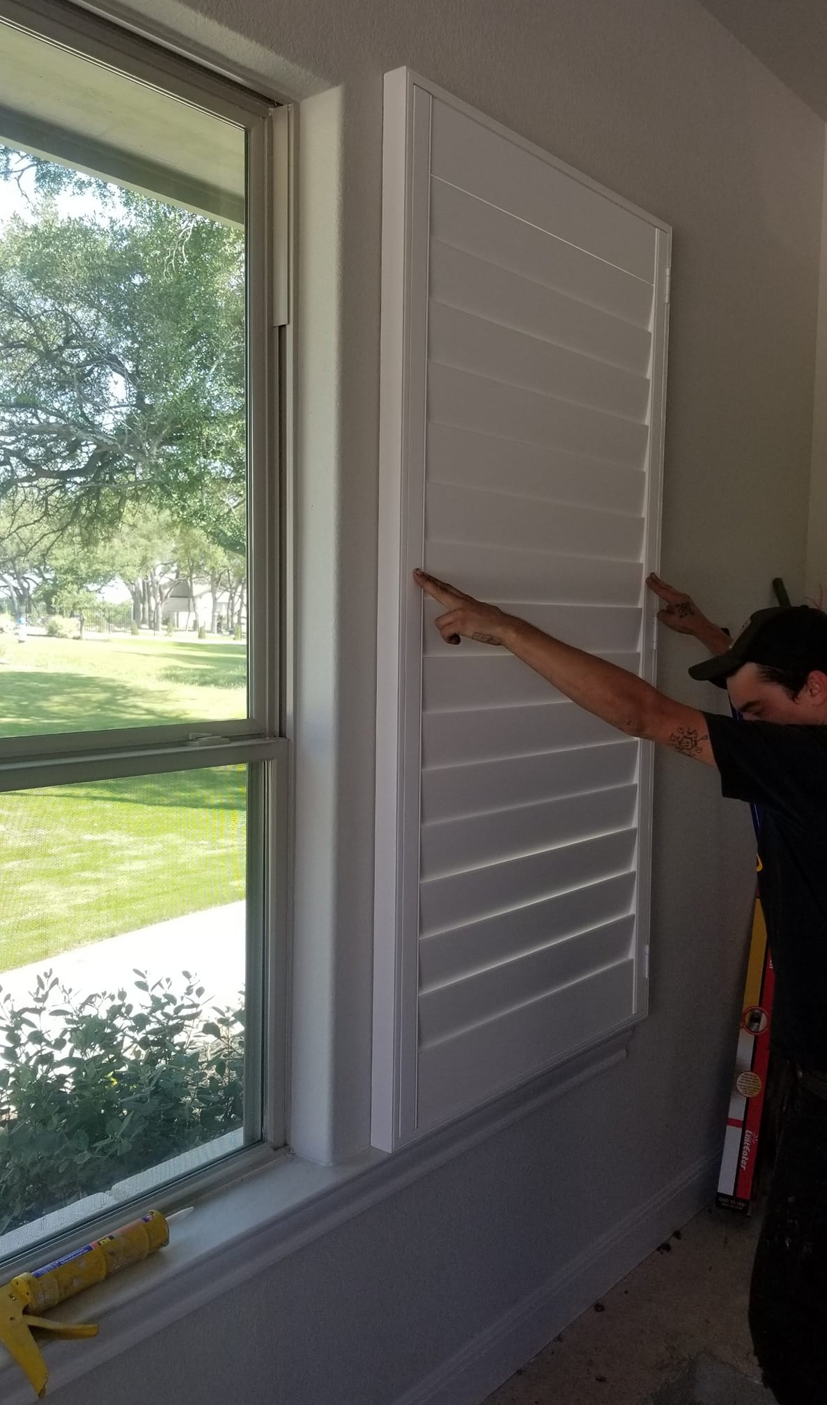 Shutter Installation: In Progress | Beacon Blinds
