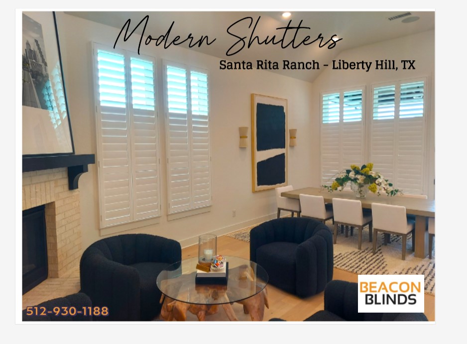 Modern Shutters: Santa Rita Ranch | Beacon Blinds